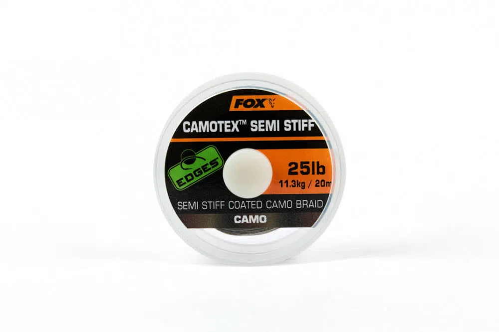 FOX EDGES ELŐKEZSINÓR CAMOTEX SEMI-STIFF 25LB 20M