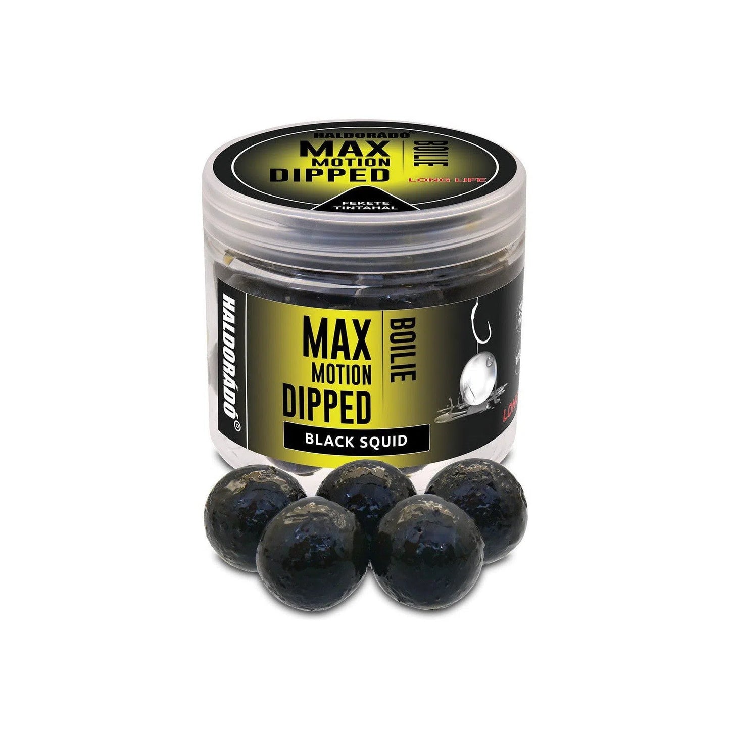 HALDORÁDÓ MAX MOTION BOILIE POP UP 16-20MM FEKETE TINTAHAL 50G