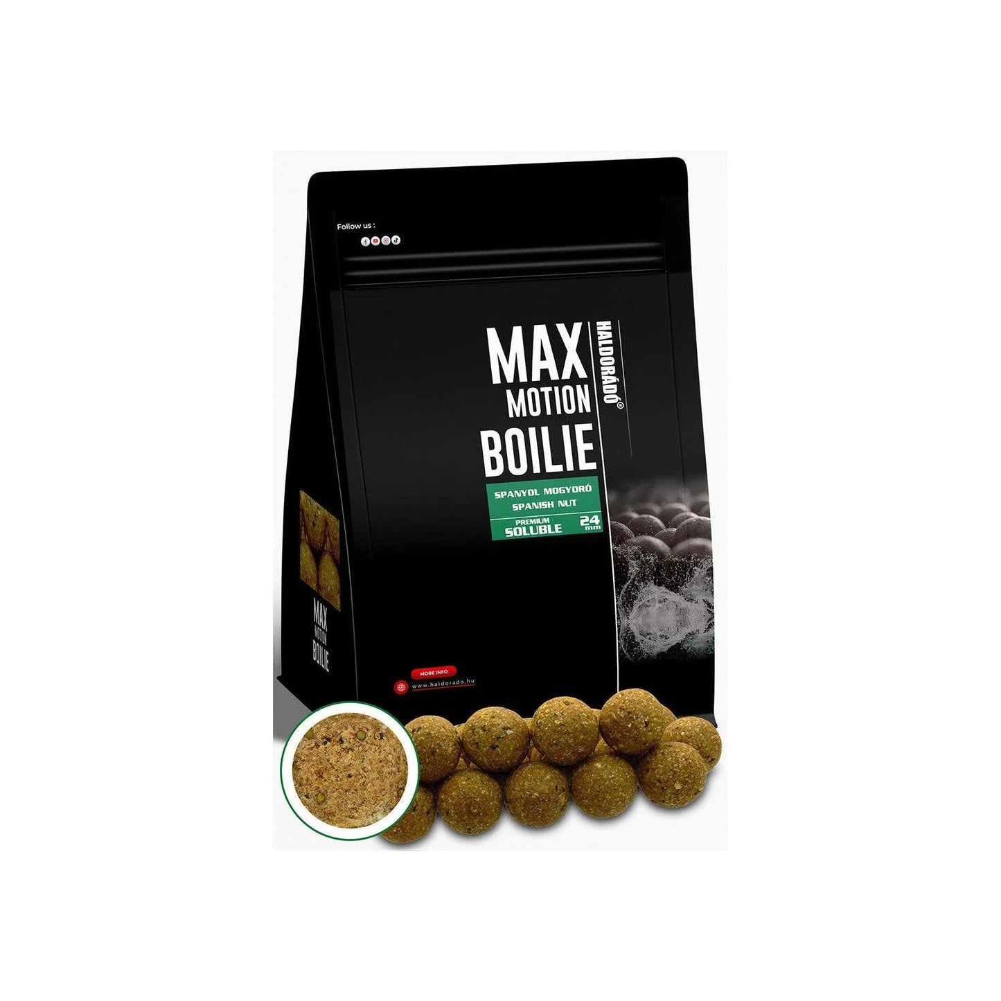 HALDORÁDÓ MAX MOTION BOILIE PREMIUM OLDÓDÓ 24MM SPANYOL MOGYORÓ 800G