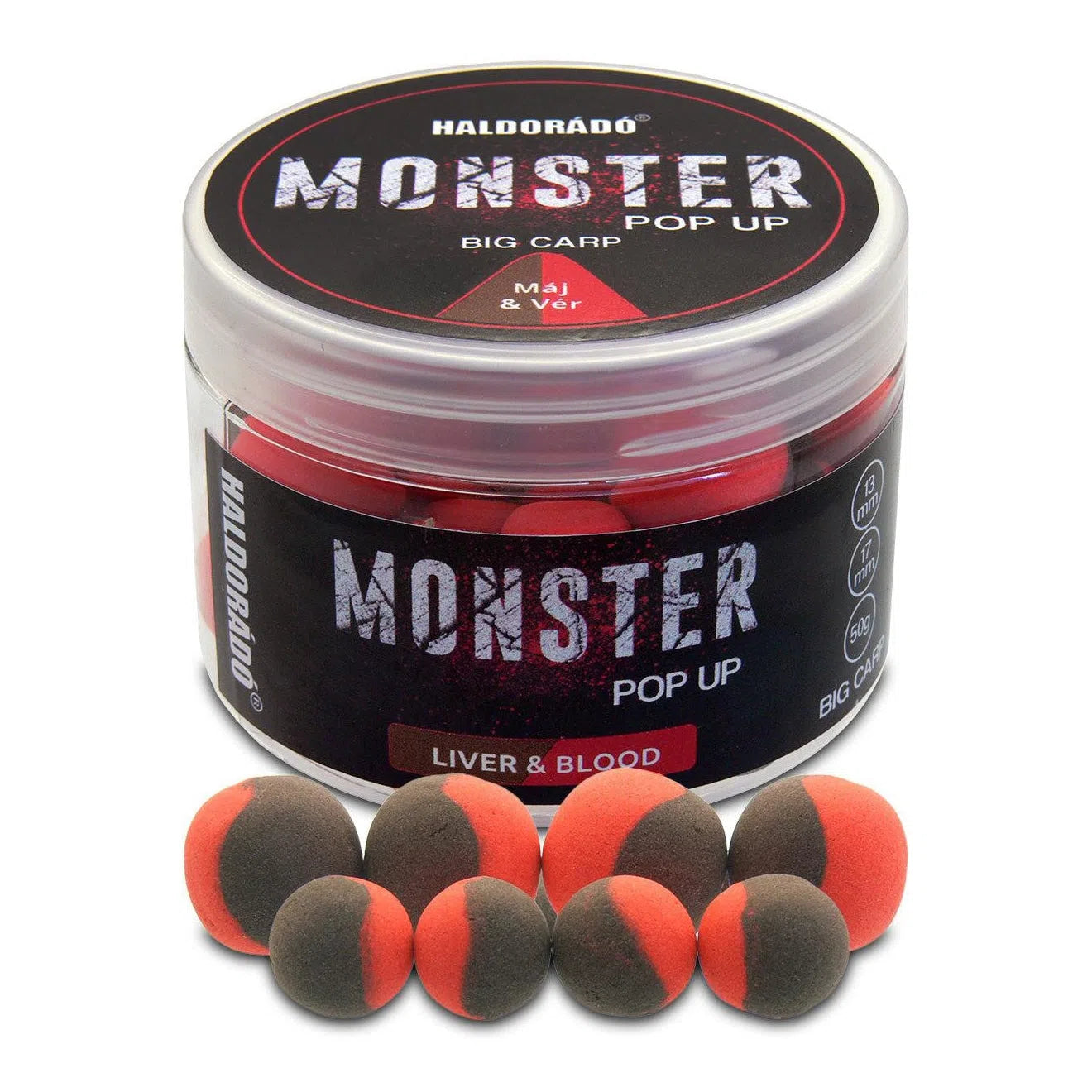 HALDORÁDÓ MONSTER POP UP BIG CARP MÁJ-VÉR 13-17MM