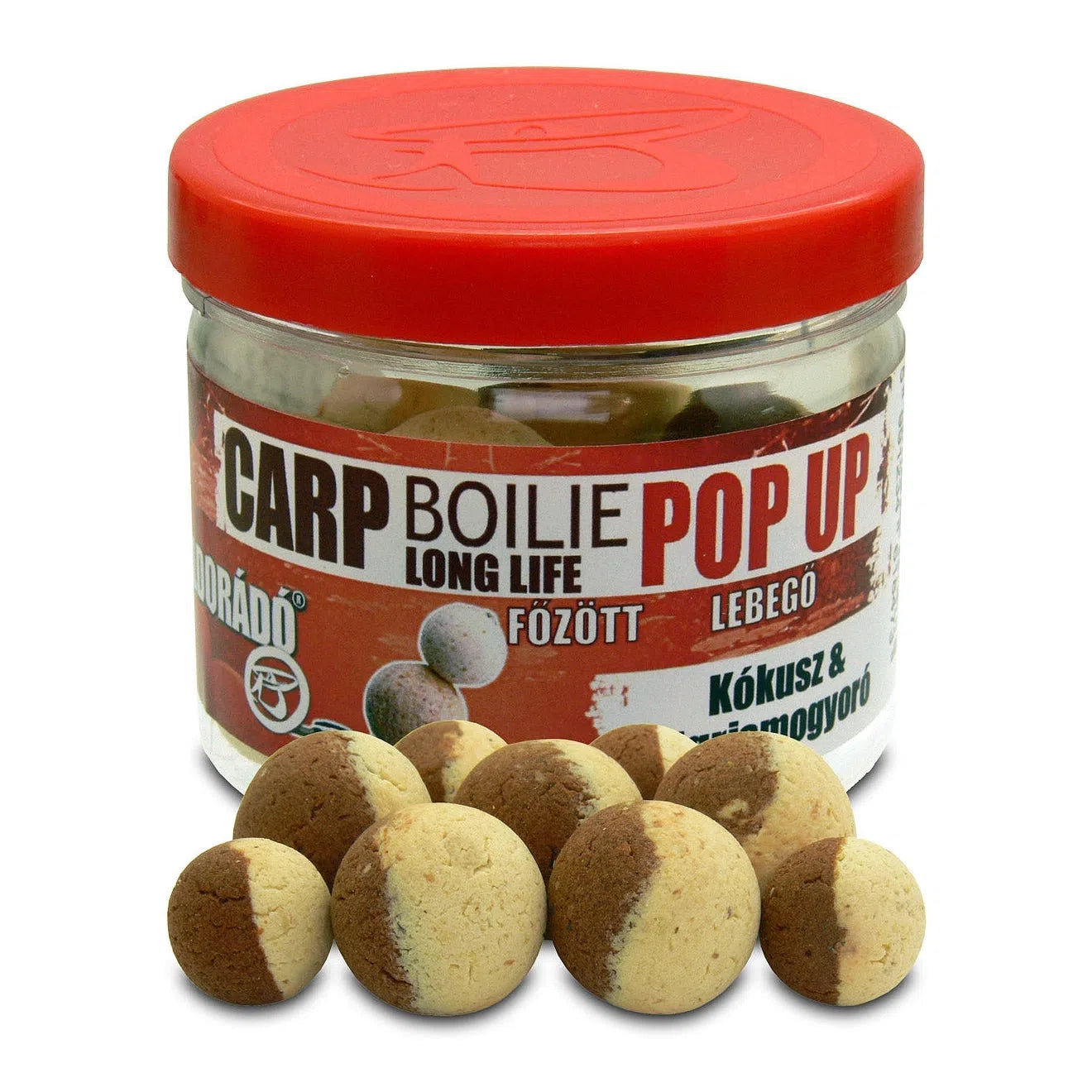 HALDORÁDÓ POP UP FŐZÖTT CSALIZÓ BOJLI KÓKUSZ-TIGRISMOGYORÓ 18MM