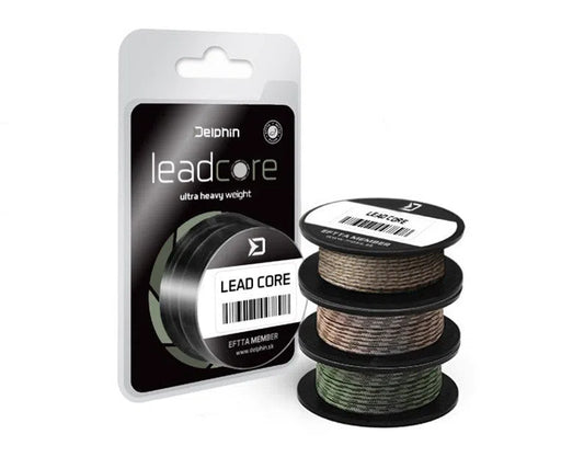 DELPHIN ELŐKEZSINÓR LEADCORE BARNA 45LB 8M