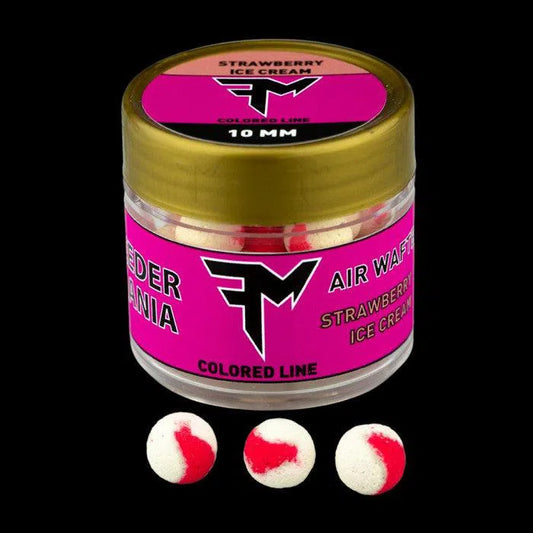 FEEDERMANIA AIR WAFTERS COLORED LINE 10MM STRAWBERRY ICE CREAM