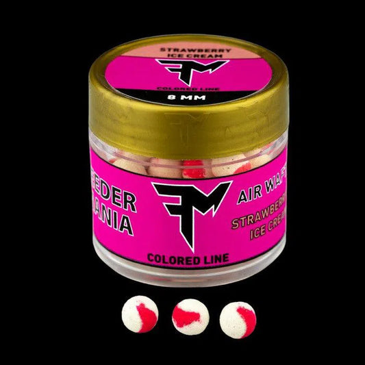 FEEDERMANIA AIR WAFTERS COLORED LINE 8MM STRAWBERRY ICE CREAM