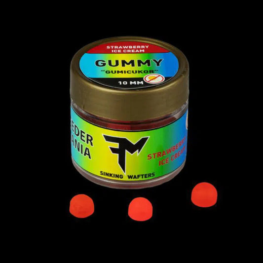 FEEDERMANIA GUMICUKOR CSALI 10MM STRAWBERRY ICE CREAM