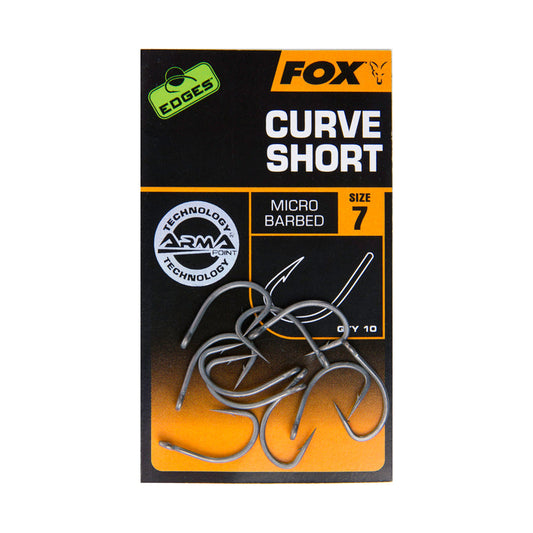 FOX EDGES CURVE SHANK SHORT HOROG MÉRET 4 10DB