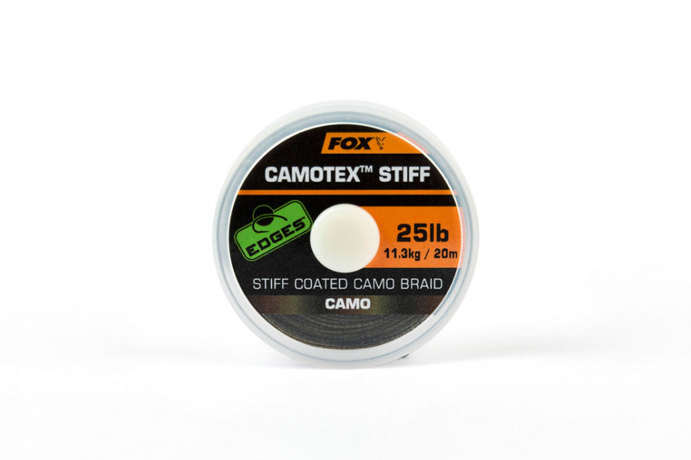 FOX EDGES ELŐKEZSINÓR CAMOTEX STIFF 20LB 20M