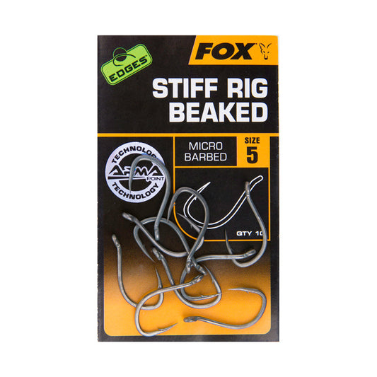 FOX EDGES STIFF RIG BEAKED HOROG MÉRET 8 10DB SZAKÁL NÉLKÜL