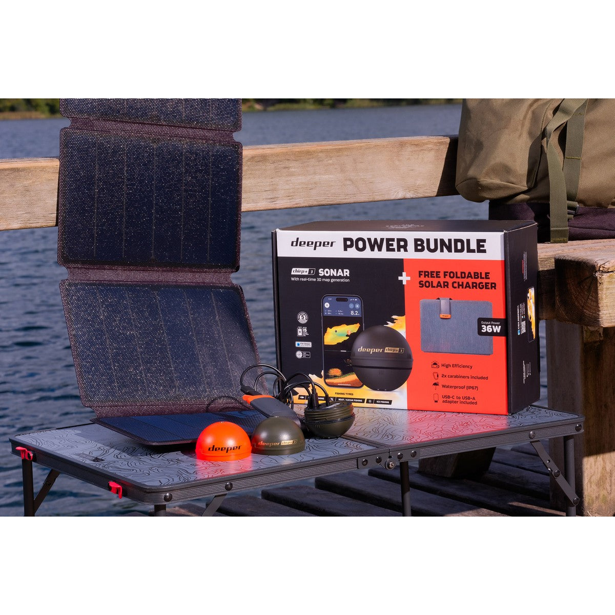 DEEPER CHIRP 3 HALRADAR WINTER POWER BUNDLE - AJÁNDÉK NAPELEMES TÖLTŐVEL