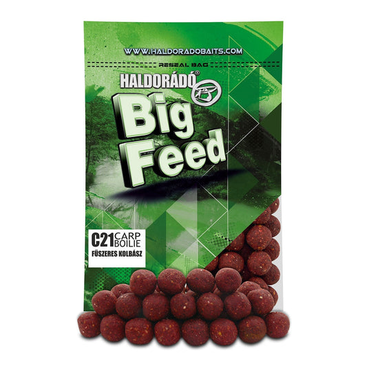 HALDORÁDÓ BIG FEED BOILIE C21 FŰSZERES KOLBÁSZ 800G