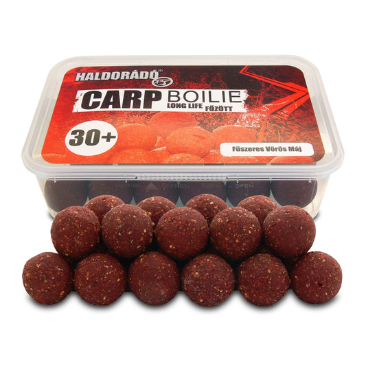 HALDORÁDÓ CARP BOILIE 30MM FŰSZERES VÖRÖS MÁJ 400G