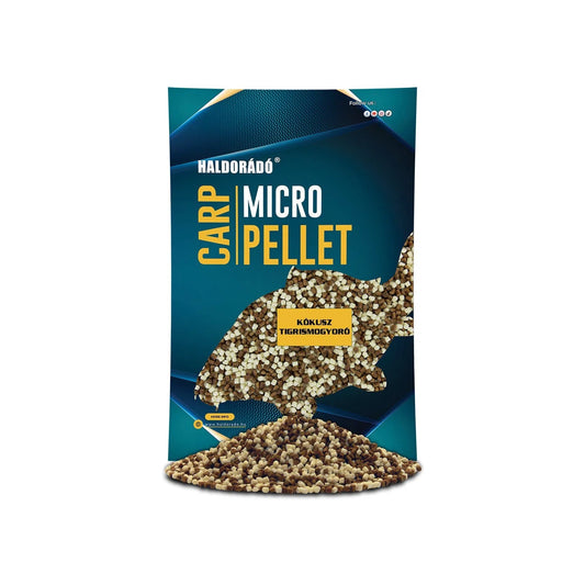 HALDORÁDÓ CARP MICRO PELLET KÓKUSZ-TIGRISMOGYORÓ 600G