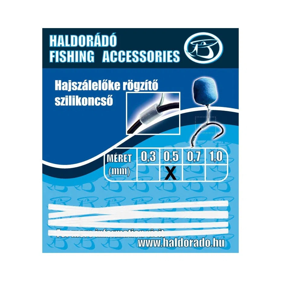 HALDORÁDÓ HAJSZÁLELŐKE RÖGZÍTŐ SZILIKONCSŐ 0.5MM 5DB