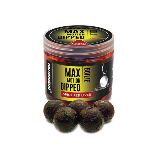 HALDORÁDÓ MAX MOTION BOILIE DIPPED 20MM FŰSZERES VÖRÖS MÁJ 80G