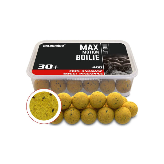 HALDORÁDÓ MAX MOTION BOILIE LONG LIFE 30+MM ÉDES ANANÁSZ 400G