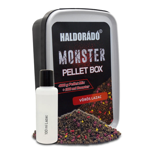 HALDORÁDÓ MONSTER PELLET BOX VÖRÖS LAZAC 400G