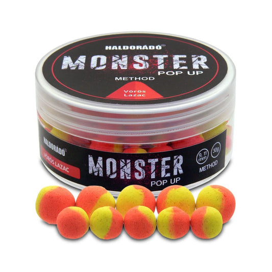 HALDORÁDÓ MONSTER POP UP METHOD VÖRÖS LAZAC 9-11MM