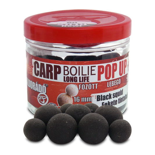 HALDORÁDÓ POP UP FŐZÖTT CSALIZÓ BOJLI FEKETE TINTAHAL 18MM