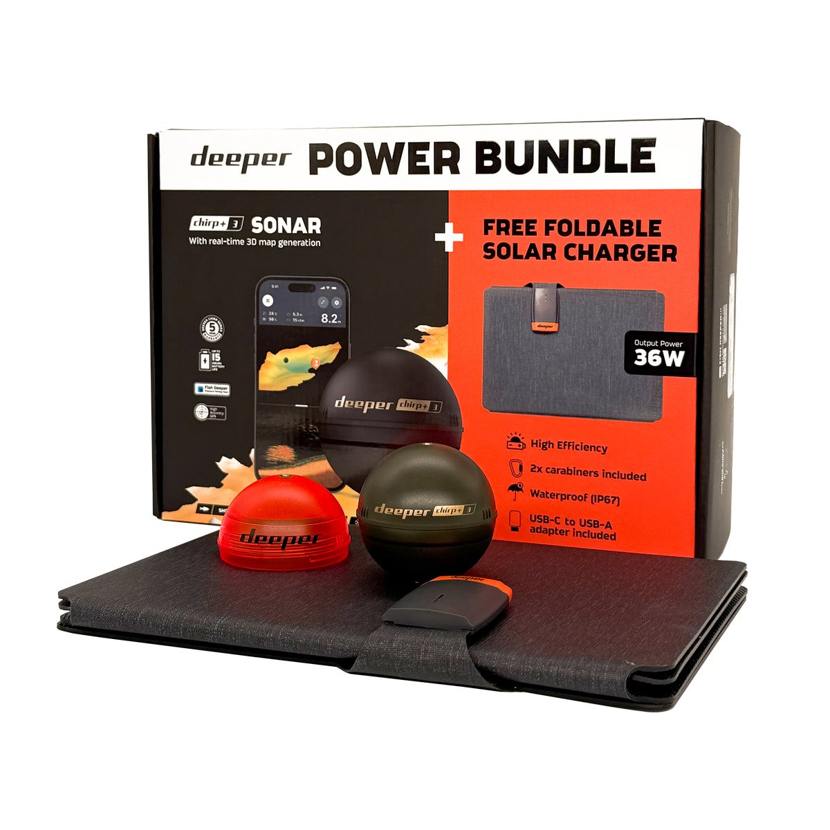 DEEPER CHIRP 3 HALRADAR WINTER POWER BUNDLE - AJÁNDÉK NAPELEMES TÖLTŐVEL