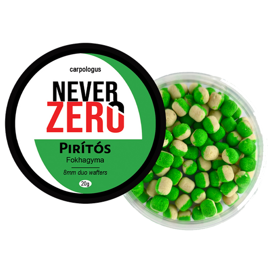 NEVER ZERO DUO WAFTER 8MM PIRÍTÓS FOKHAGYMA CSALI