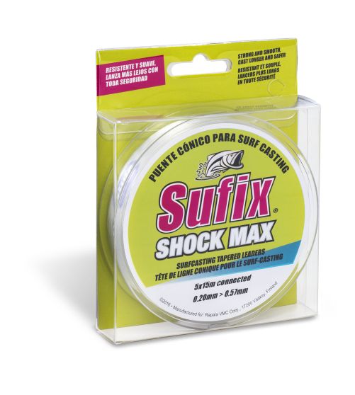 SUFIX VASTAGODÓ ZSINÓR SHOCK MAX  5X15M  0.20-0.57MM